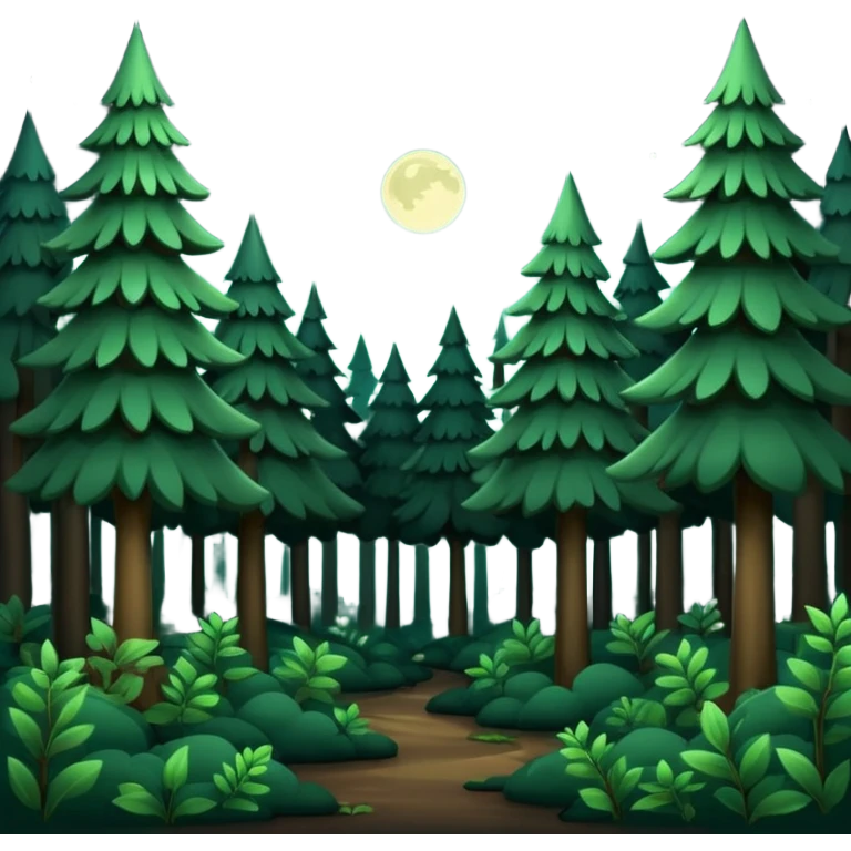 forest nigth emoji