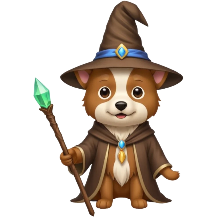 Dog wizard emoji