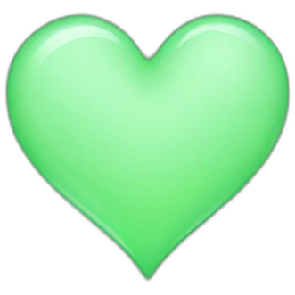 Light green heart emoji