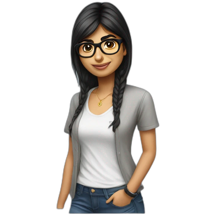 Mia Khalifa clothed emoji
