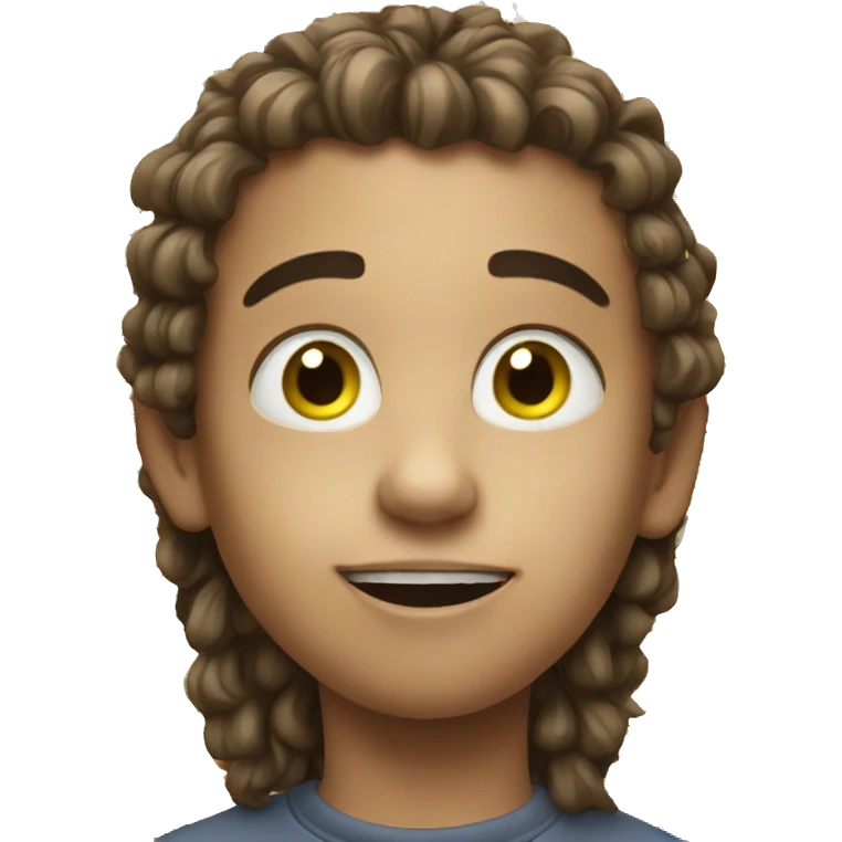 a weird kid emoji