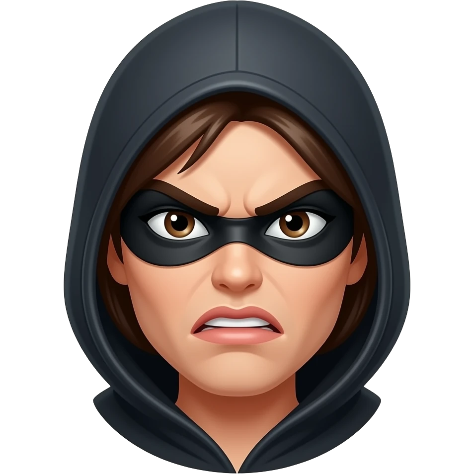 angry woman thief face emoji