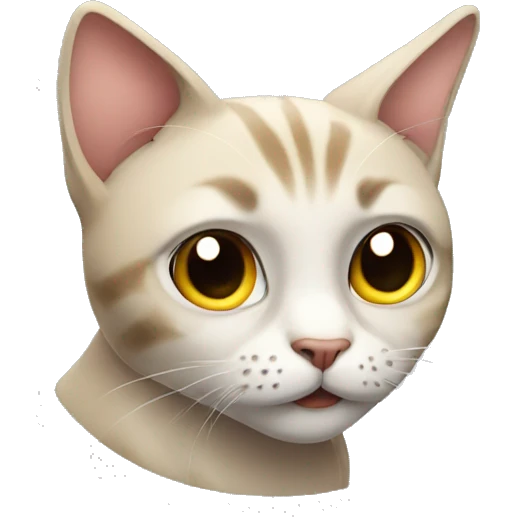 Suspicious cat emoji