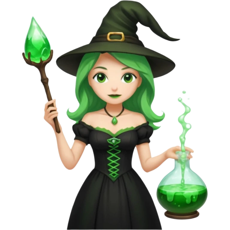 green witch cooking potion emoji