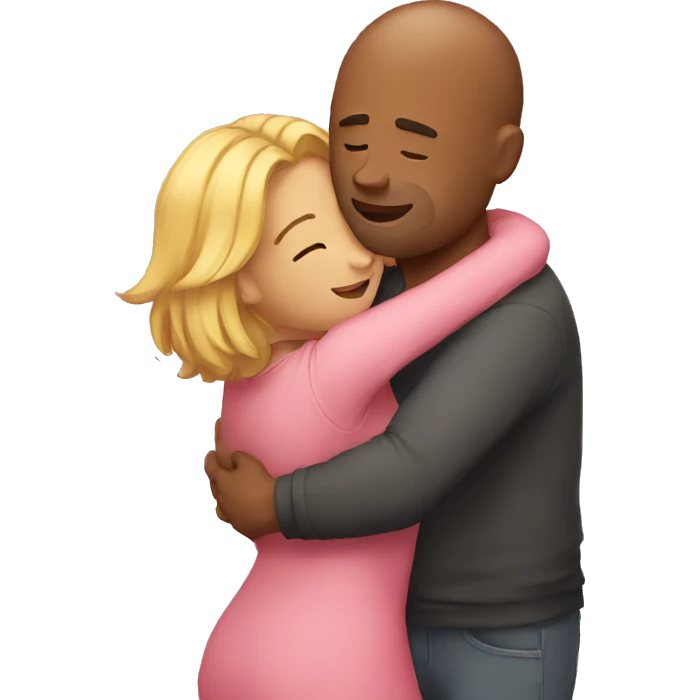 love with hug emoji
