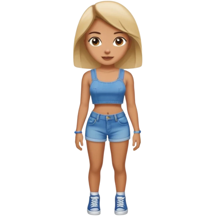 Girl with big brown butt emoji