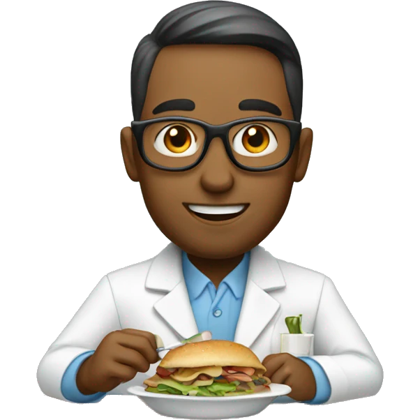 anesthsiologist having lunch emoji