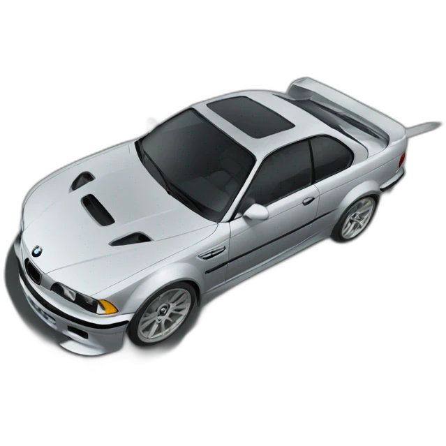 a bmw drifting on a road emoji