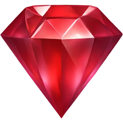 Red diamond with outer glow  emoji