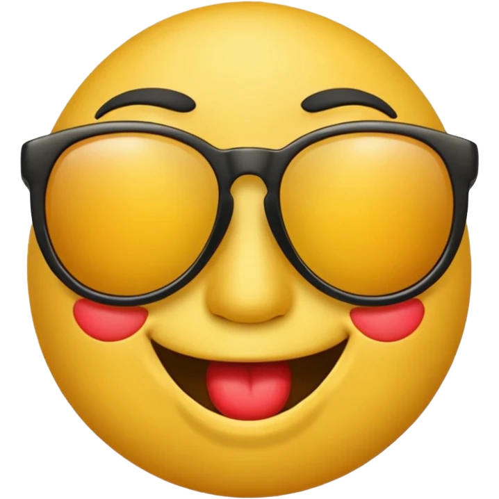 Kiss emoji with shades  emoji
