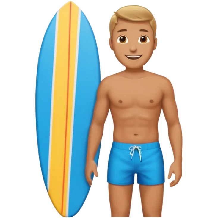 HOMEM NA PRANCHA  emoji