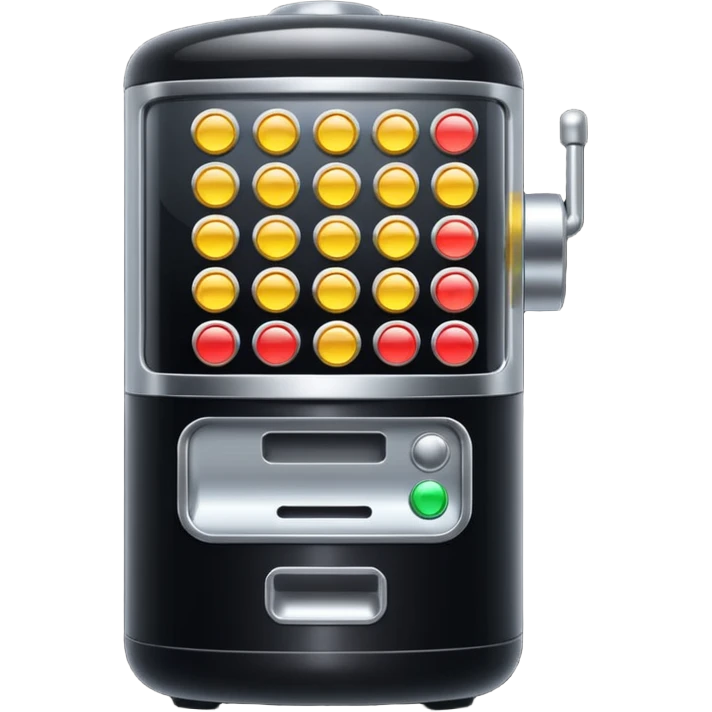Black gacha machine emoji