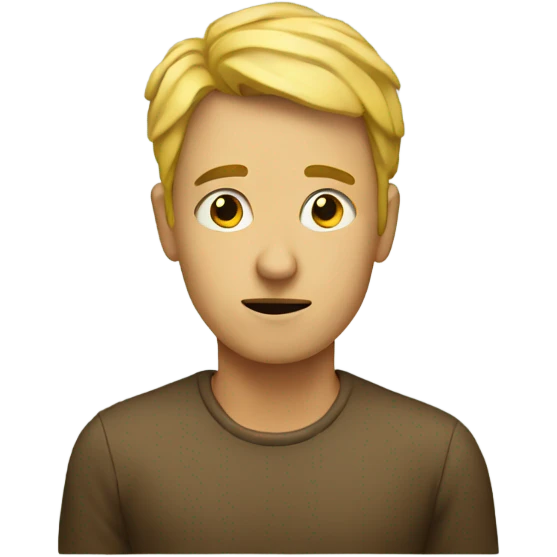 Human thinking emoji
