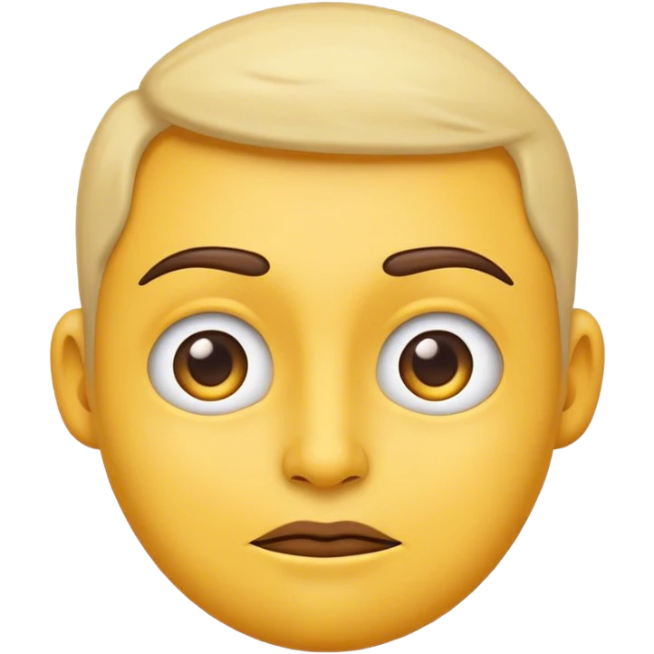 Classic emoji with a side eye  emoji