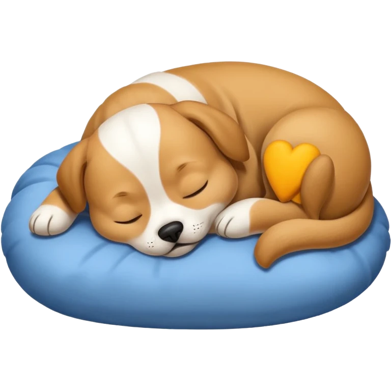 Cute sleeping dog emoji