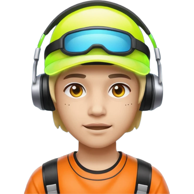 Neon Visor Gamer emoji