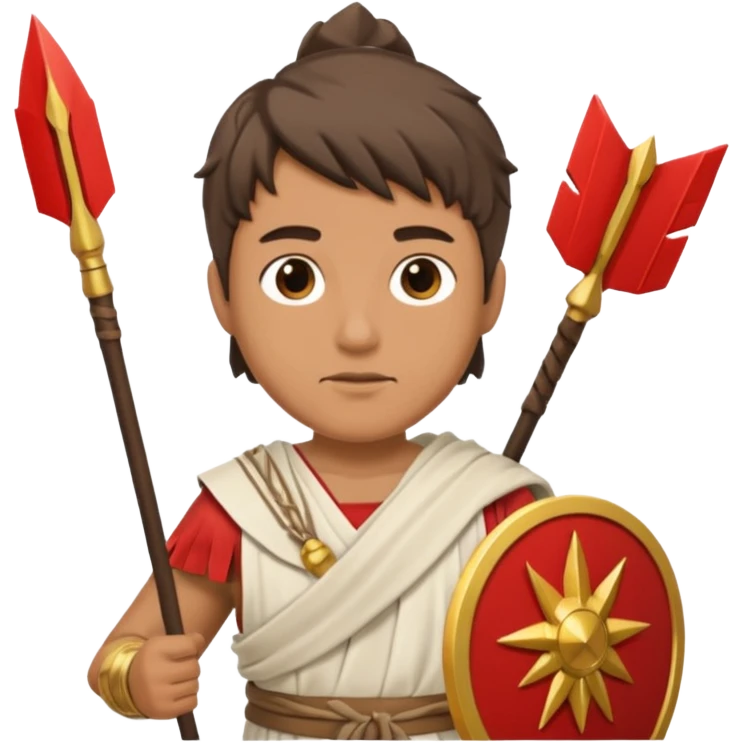 man with eros clothes and arrows emoji