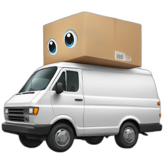 jumping delivery van emoji