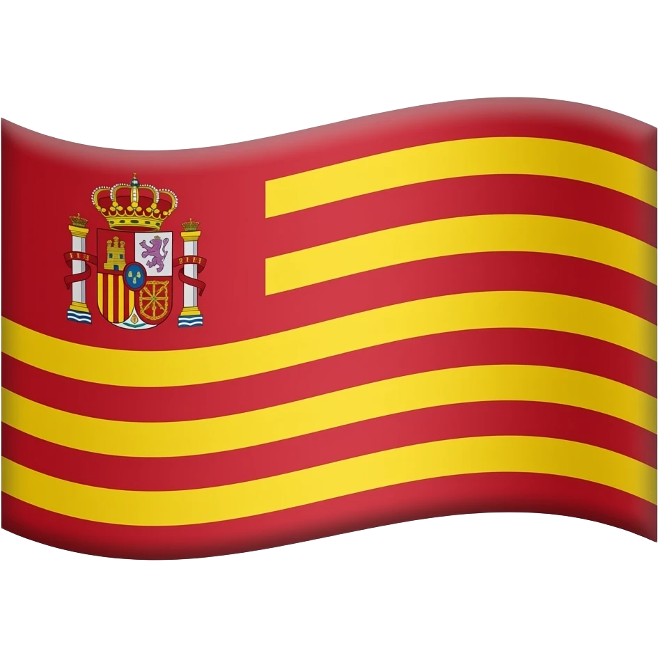 Bandera de MÁLAGA official pero en un emoji emoji