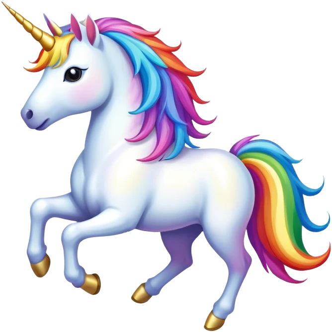 Unicorn dancing emoji