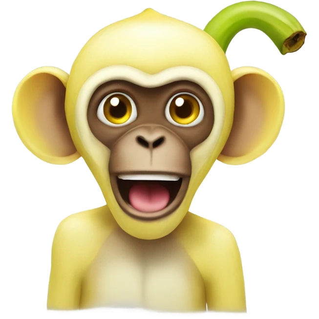 Banana in ears monkey emoji