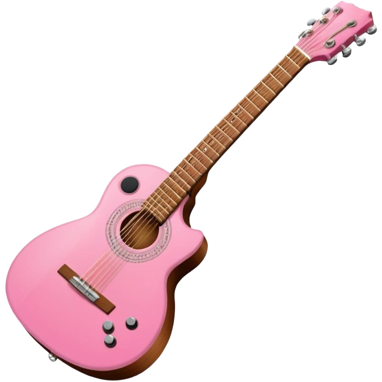 Guitarra rosa emoji