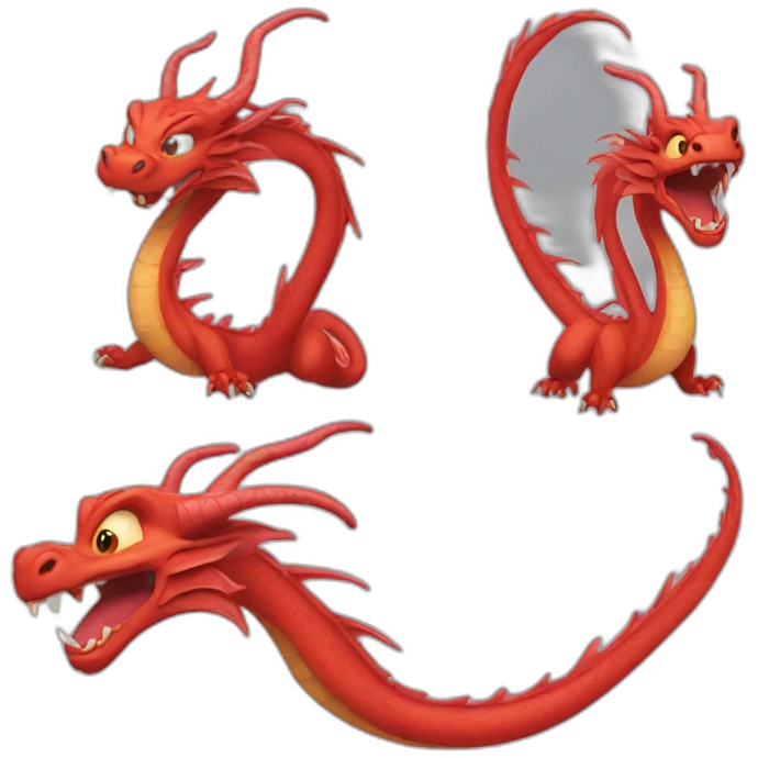 Dragon mushu emoji