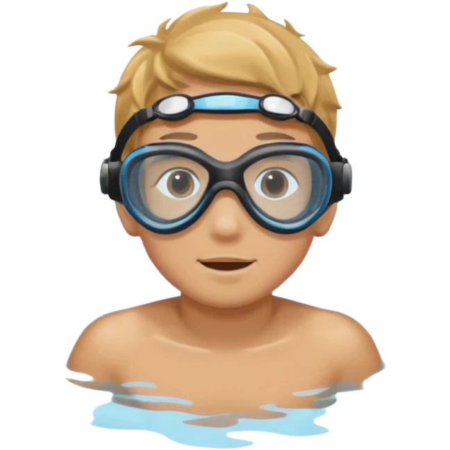 Underwater boy emoji