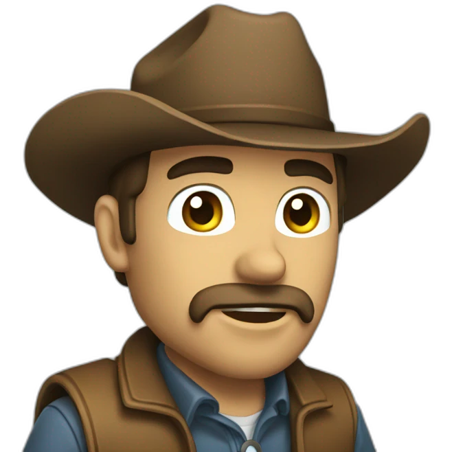 coding cowboy emoji