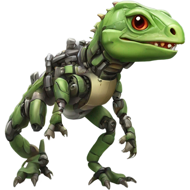 Robot lizard ￼ emoji