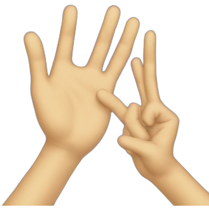 Gay Peace hands emoji