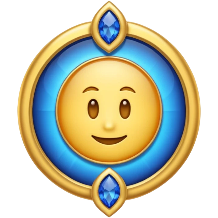 Create a custom emoji badge featuring a stylized, glossy letter “S”. Style it after the Challenger rank from League of Legends. Use gold & sapphire blue colors, radiant glow effects, and a majestic, high-prestige frame.
 emoji
