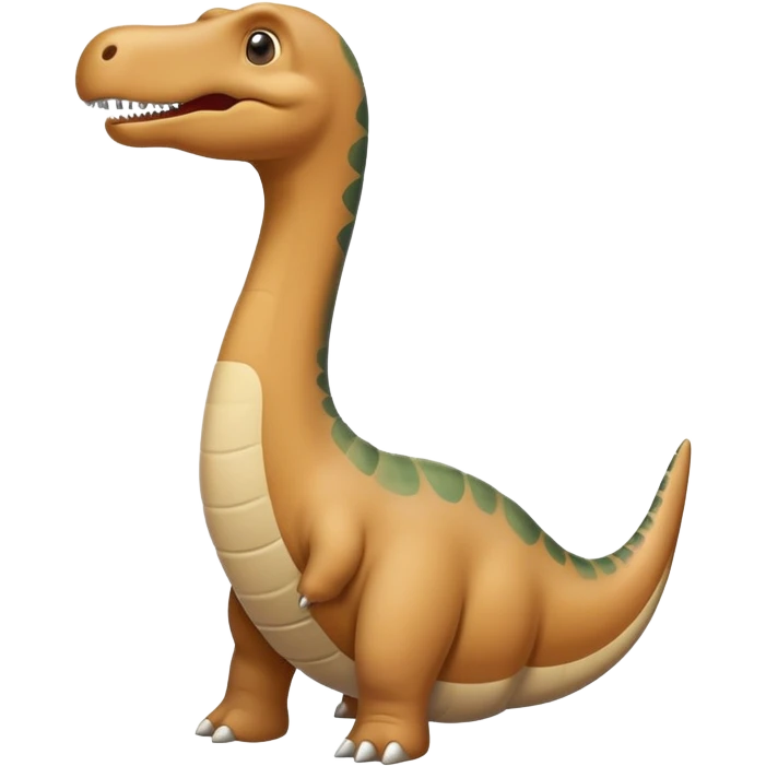 humorous phallic-shaped diplodocus neck emoji, no text emoji