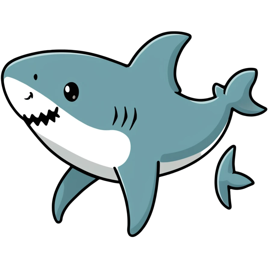 shark wearing a top hat emoji