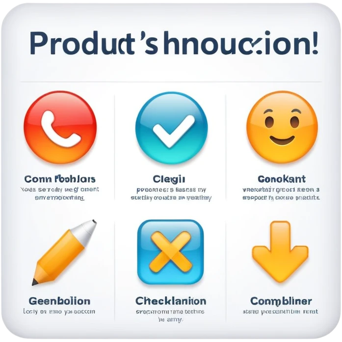 Compelling product benefits visualization with icons and checkmarks emoji