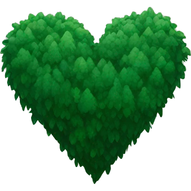 Forest green heart emoji
