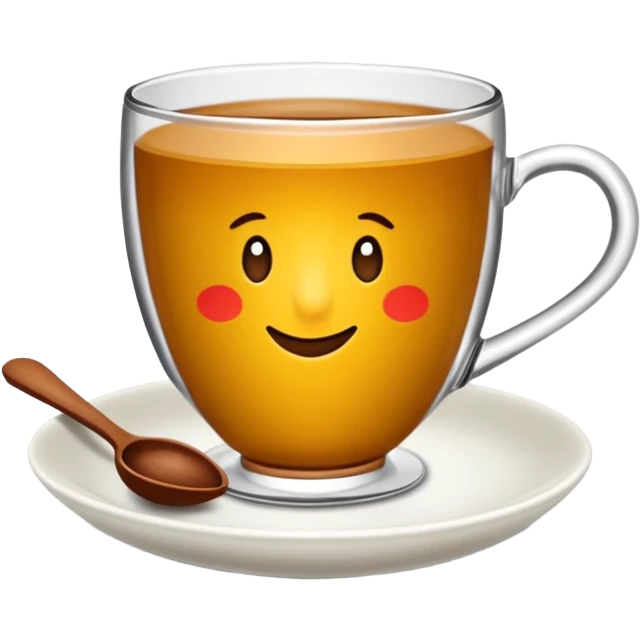Çay bardağında çay emoji