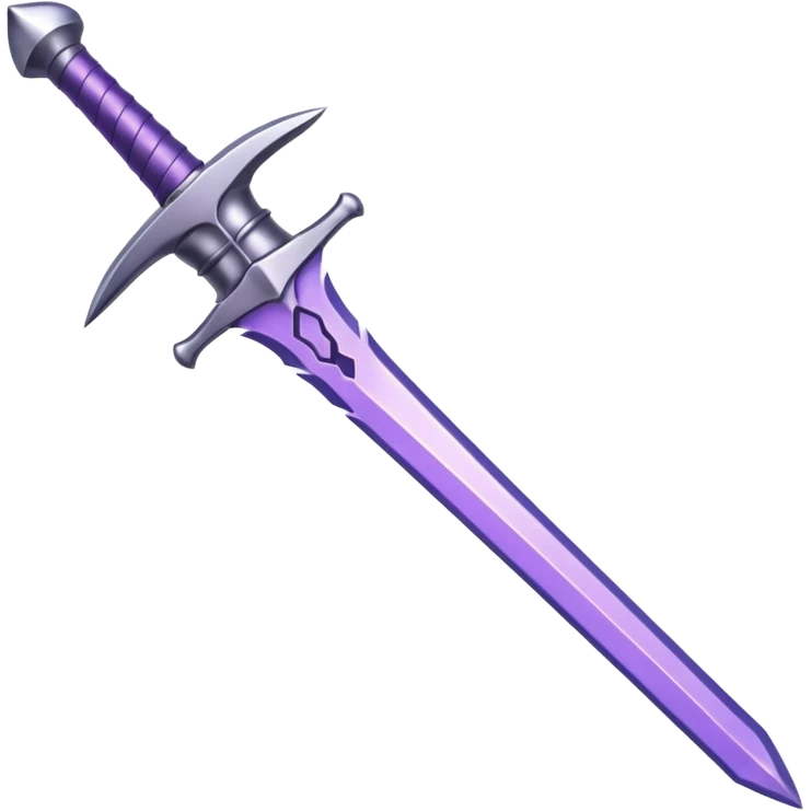 Purple sword emoji