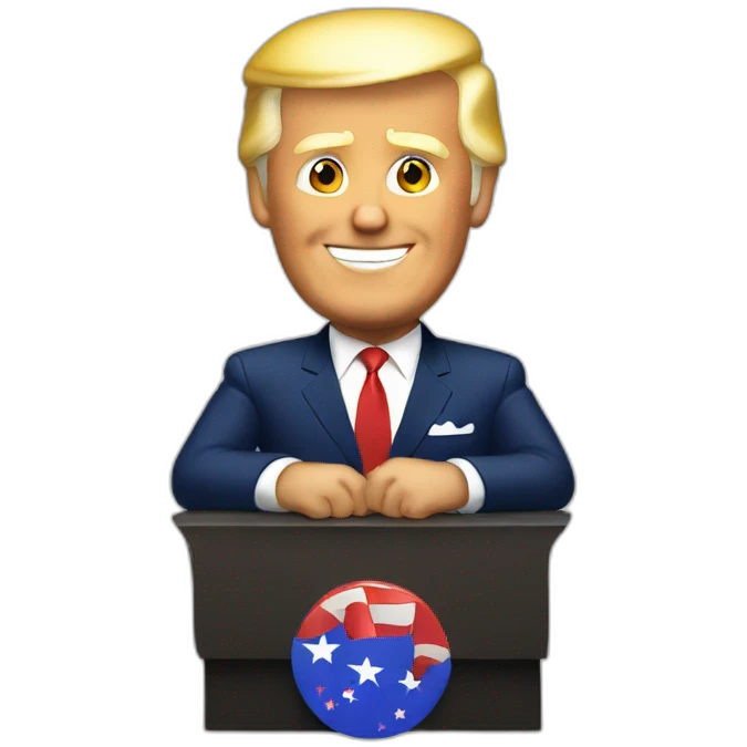 Trump with Biden emoji