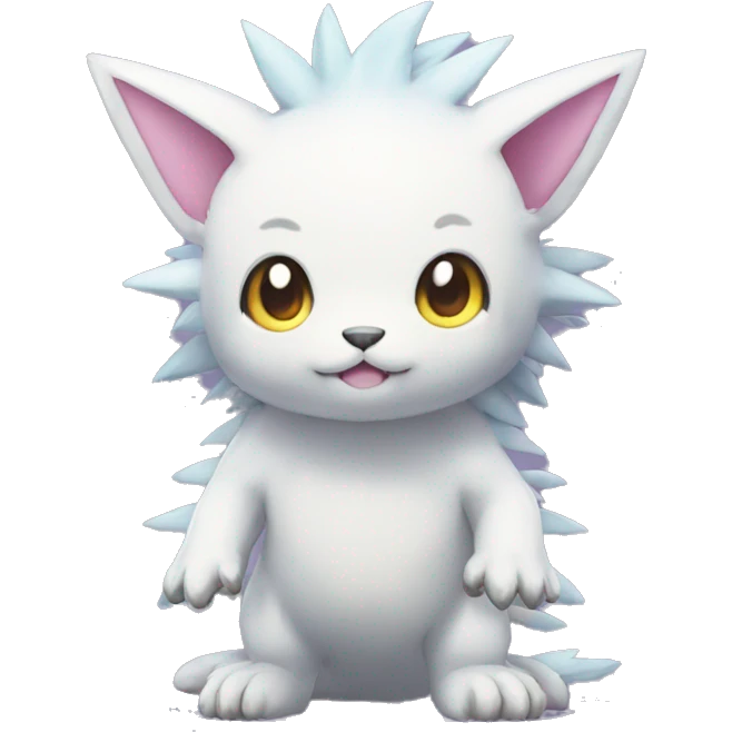 Kawaii cool Digimon-Pokémon-animal full body emoji