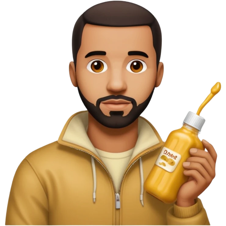 Drake putting mustard on diddy emoji