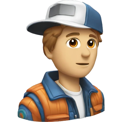 back to the future marty cap emoji
