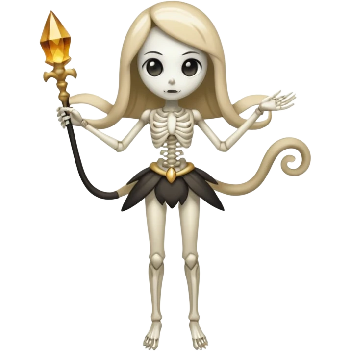 Skeletal Skinny Meloetta-fusion emoji