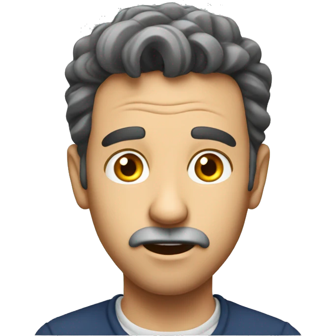 French man have a surprised  emoji