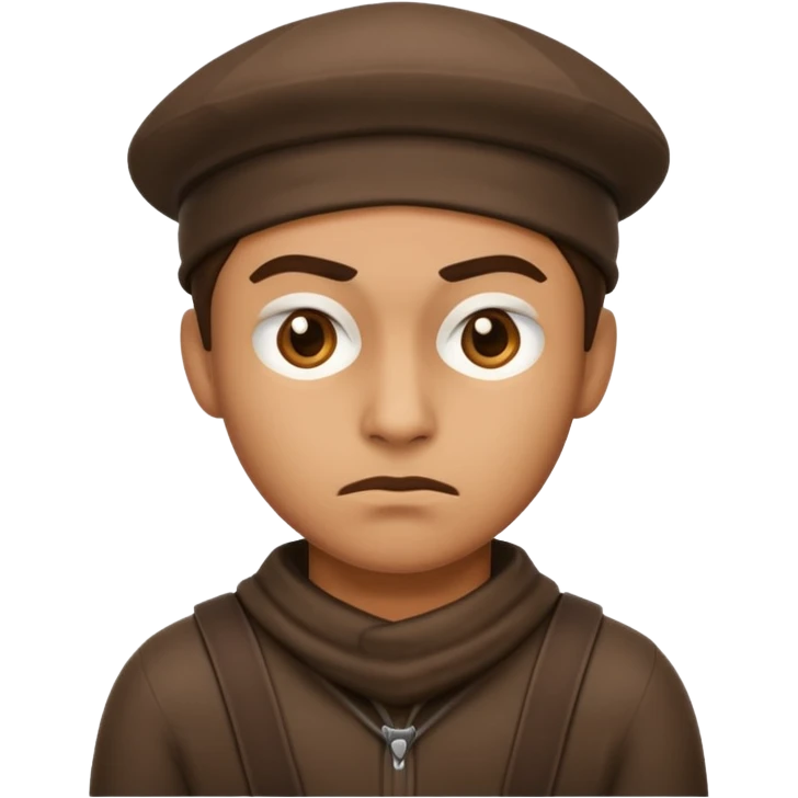 Robber emoji not smiling  emoji
