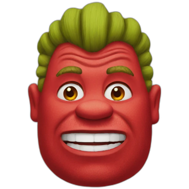 red-shrek emoji
