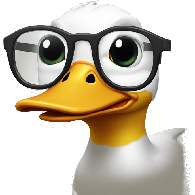 Duck glasses emoji