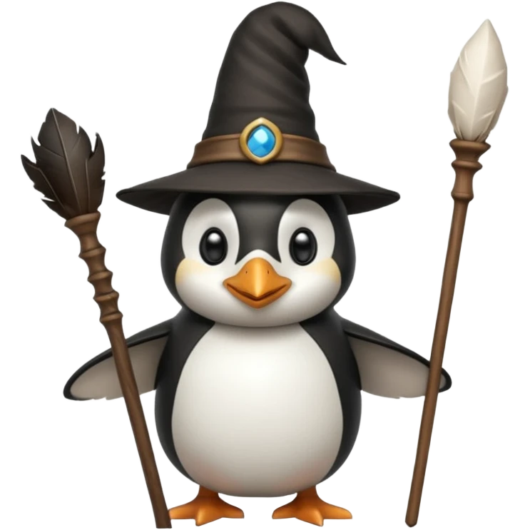 Penguin Wizard emoji
