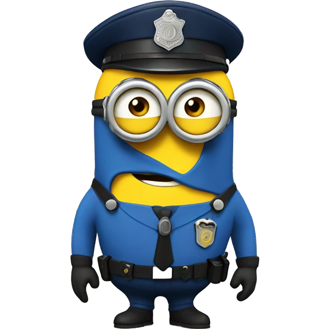 Minion police emoji