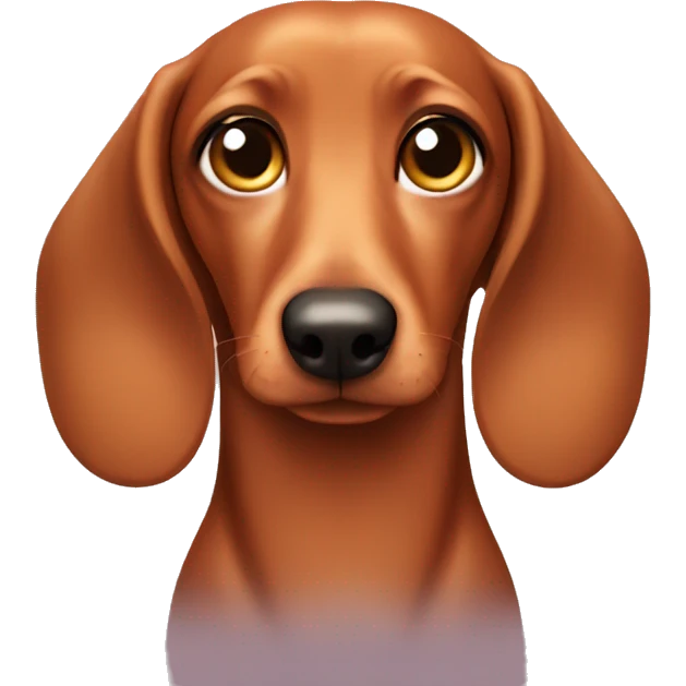 Side eye dachsund emoji